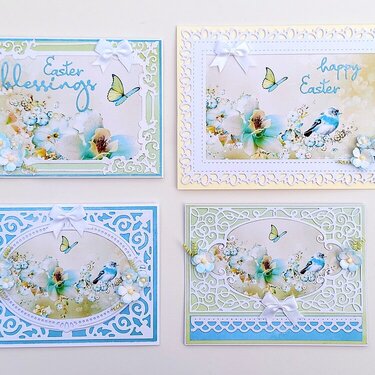 Watercolor Easter cards
