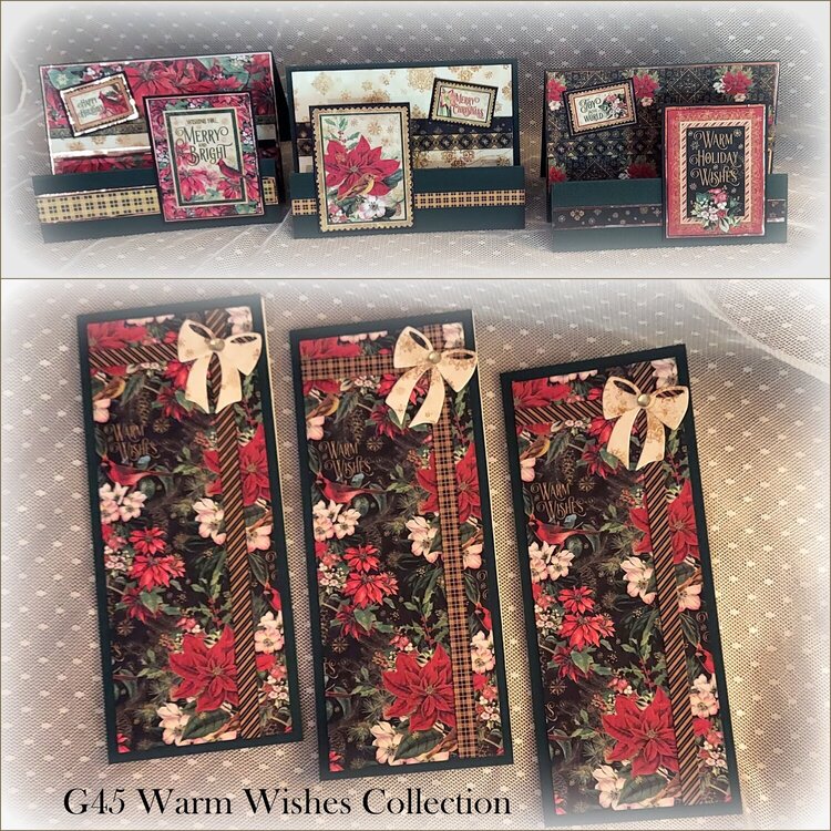 G45 &quot;Warm Wishes&quot; Christmas cards
