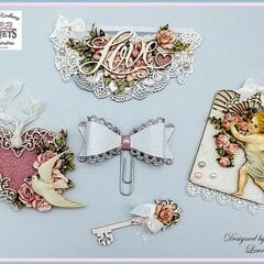 Reneabouquets Valentine Tag + 5 Embellishments