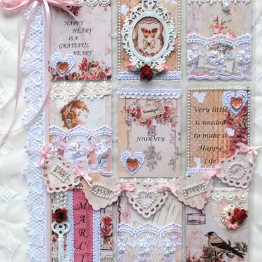 Shabby Chic "A Grateful Heart" Pocket Letter for Marci