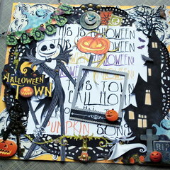 Nightmare Before Christmas "Halloween Town" all the layers