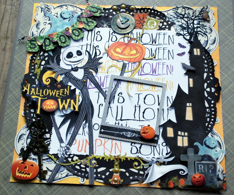 Nightmare Before Christmas &quot;Halloween Town&quot; all the layers