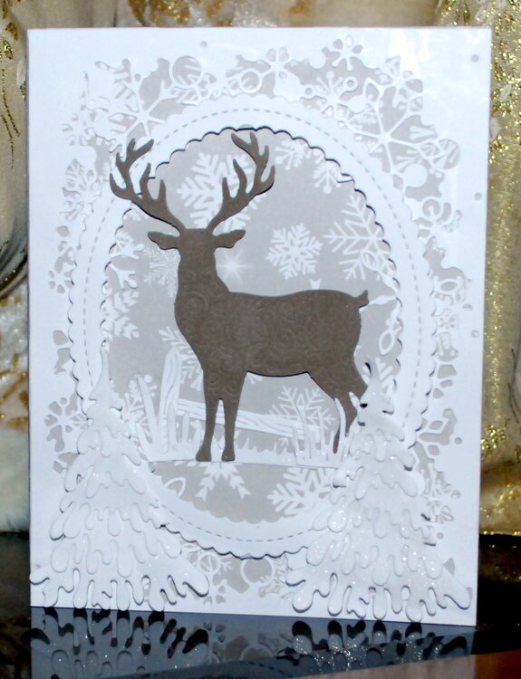 &quot;Velveteen  Deer&quot; Christmas Card