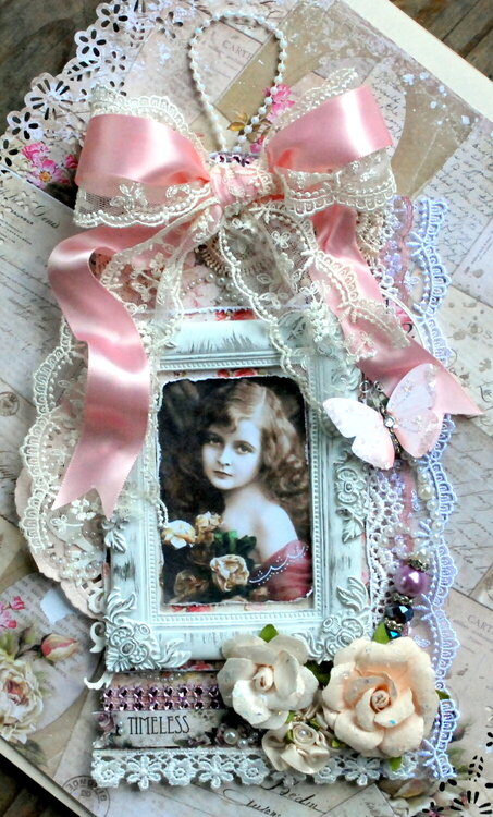 Shabby Chic &quot;Timeless Beauty&quot; tag for Mary