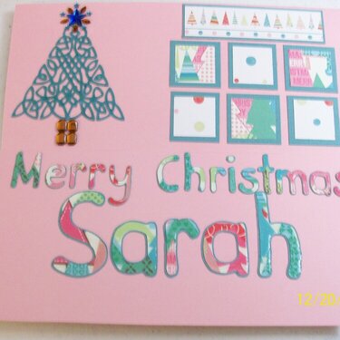 Merry Christmas Sarah inside