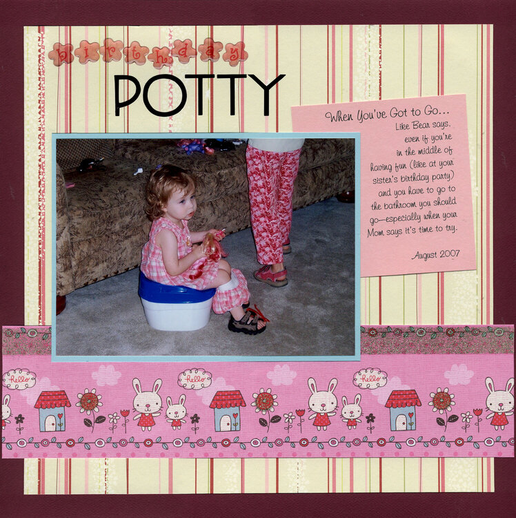 Birthday Potty