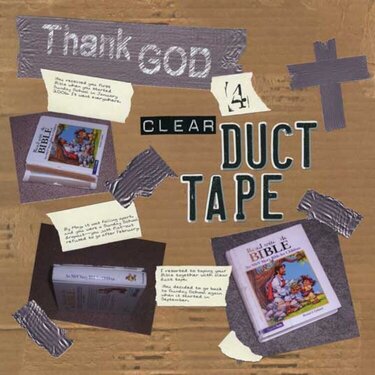 Thank God 4 Clear Duct Tape