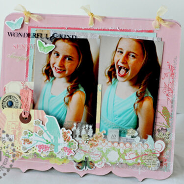 Pink Paislee - Clear Scraps Standing Frame