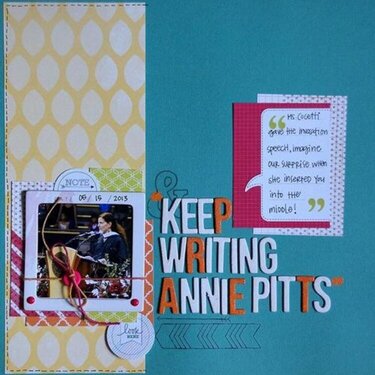 Keep Writing Annie Pitts *Cocoa Daisy June*