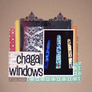 the chagall windows *FEB studio calico*