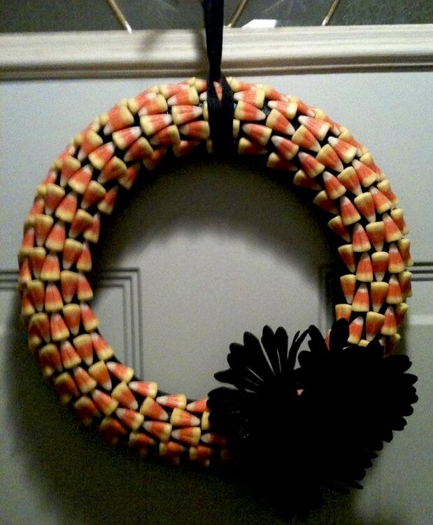 Candy corn Wreath