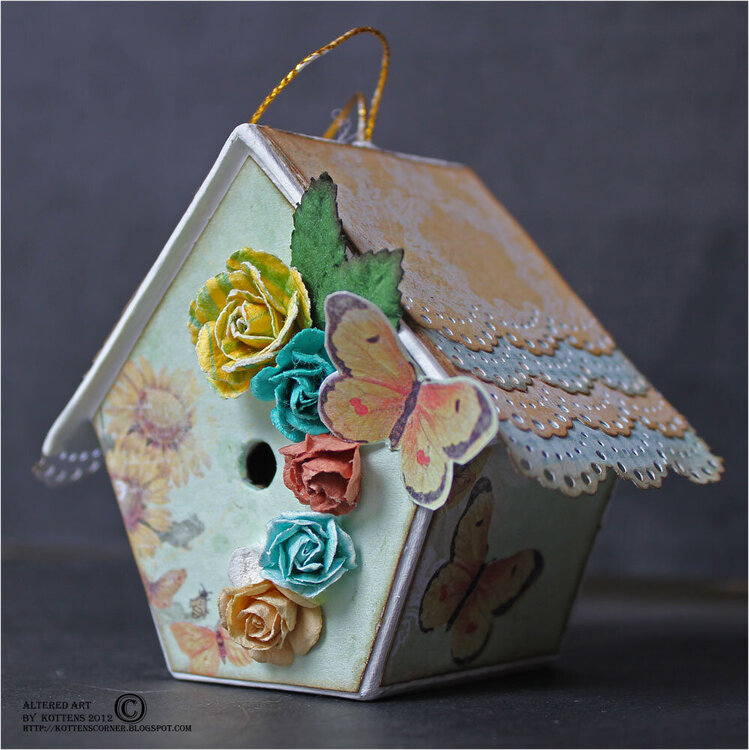 Altered birdhouse