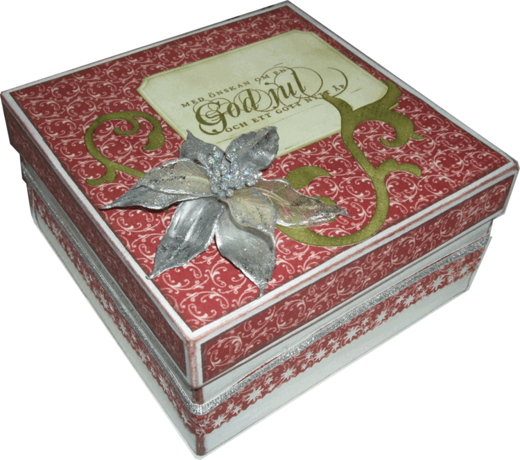 Christmas box filled up with angels