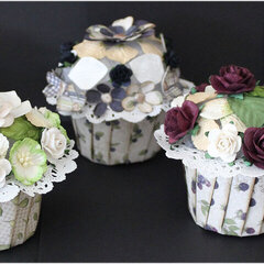 Cupcakes with tutorial - Maja Design
