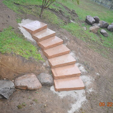 other end of the house, dog area, fenced in