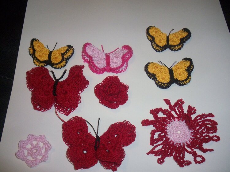 crocheted embellishments