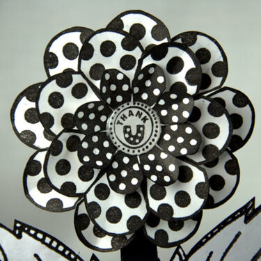 Paper Flower Pot - Close Up