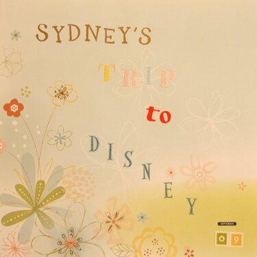 Sydney&#039;s trip to Disney