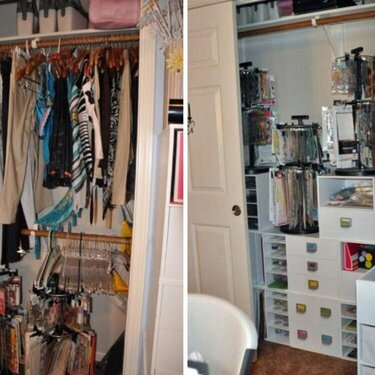 Before and After Right side of Closet