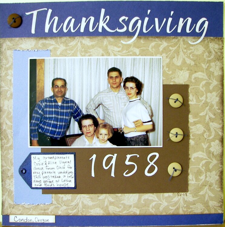Thanksgiving 1958