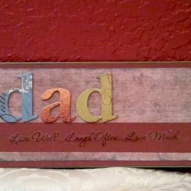 Father&#039;s Day Card - Live, Laugh Love