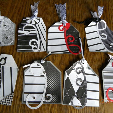 Tags for color embellishment swap