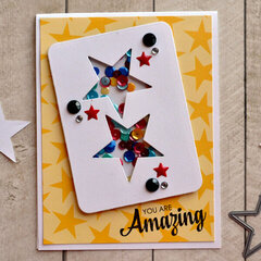 You Are Amazing Shaker Card