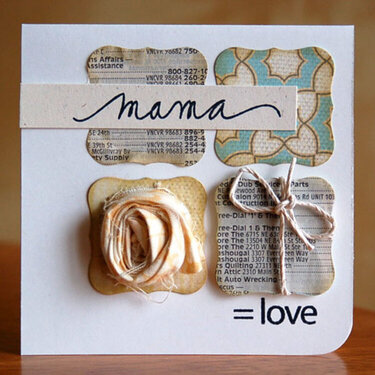 Mama = Love card