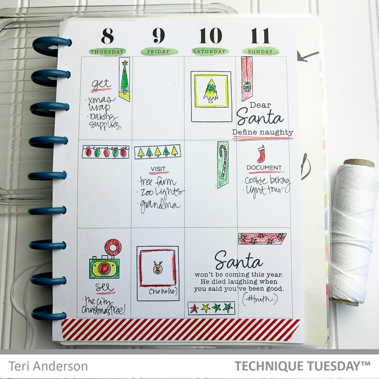 December Planner Page