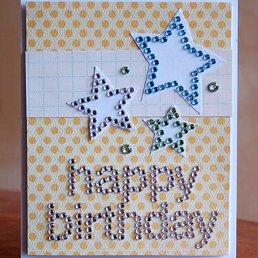 Birthday Stars card