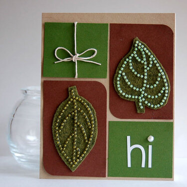 Leafy Hi card