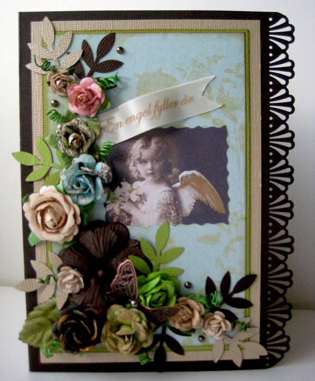 An Angel&#039;s folded birthday card