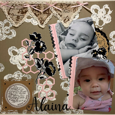 Layout of Alaina from DIY Page Kit