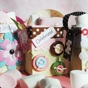 Teeny gift boxes - Bo Bunny