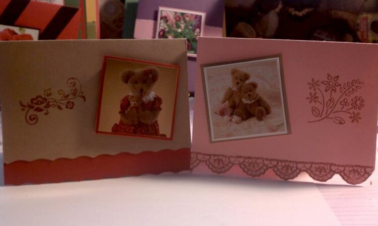 Bears and Lace Cards