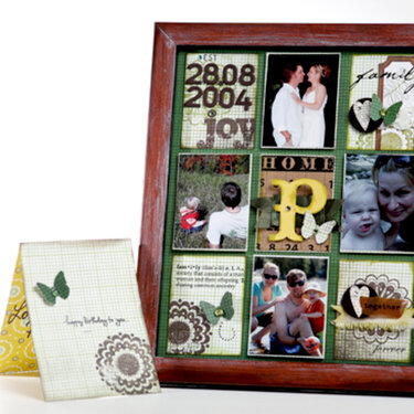 Family Frame and BD card for hubby