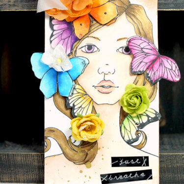Sharon Bloom Girl Tag by Lisa - papergrace