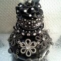 Black and silver bling