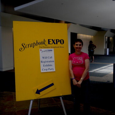 Me at the Scrapbook EXPO! this past year.