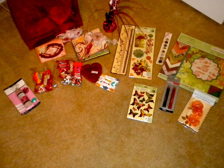 Valentine Swap -goodies from my Pal-Mother Goose