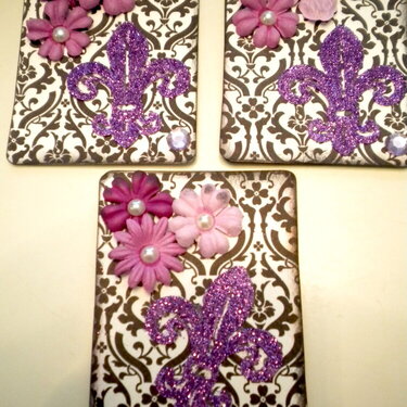 My 2nd set of Atc B&amp;W with color(purple)