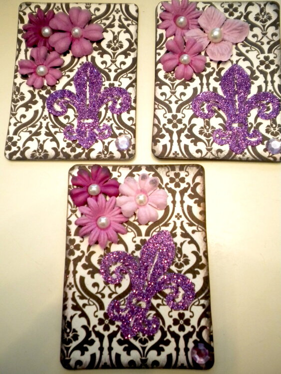My 2nd set of Atc B&amp;W with color(purple)