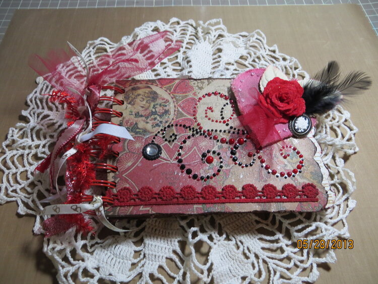 my valentine chipboard album