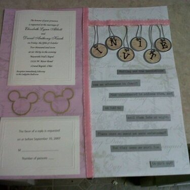 Weddeing Invitations side one