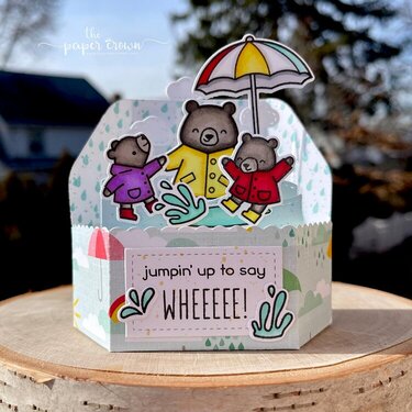 BEARY RAINY POP-UP PLATFORM CARD