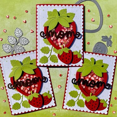 Strawberry Mom Shaker Card