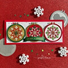 Poinsetta Embroidery Hoop