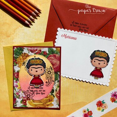 Frida Kahlo Card and Stationery set