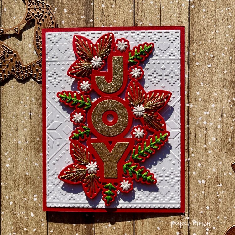 Spellbinders Stitched Joy Holiday Colors