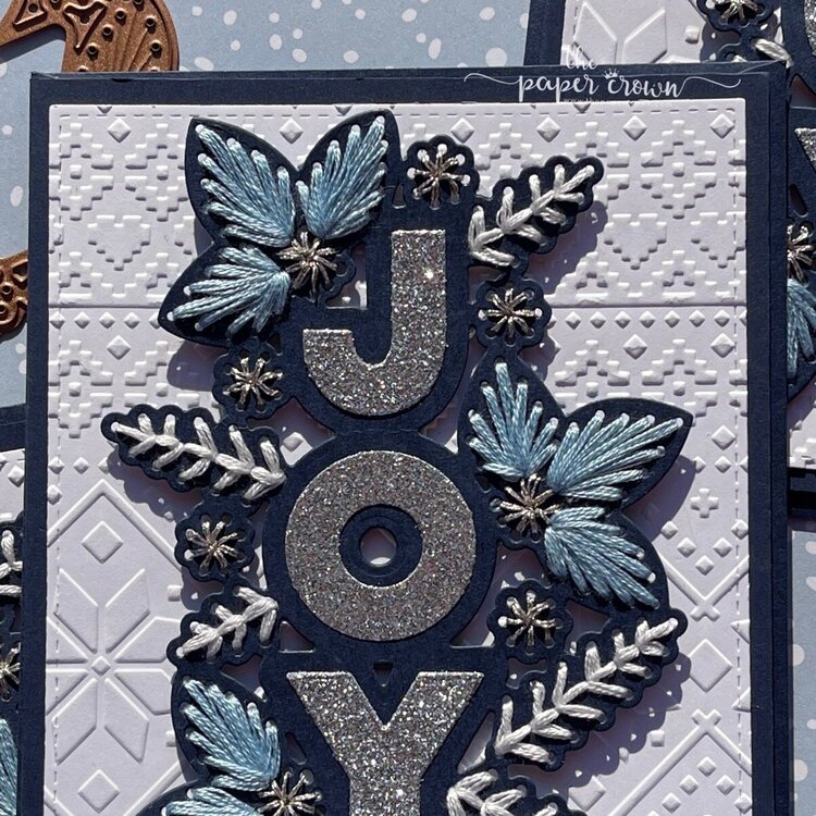 Stitched Joy Blue